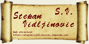 Stepan Vidljinović vizit kartica